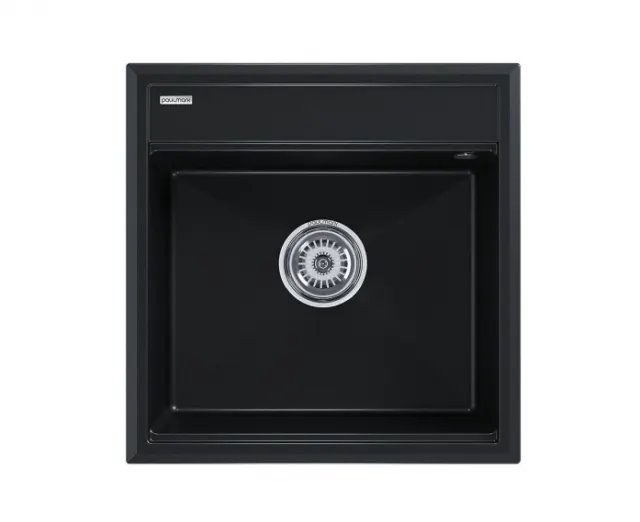 Мойка Paulmark STEPIA 50, IT-GRANIT, PM115051-BLM, черный, 500х510,