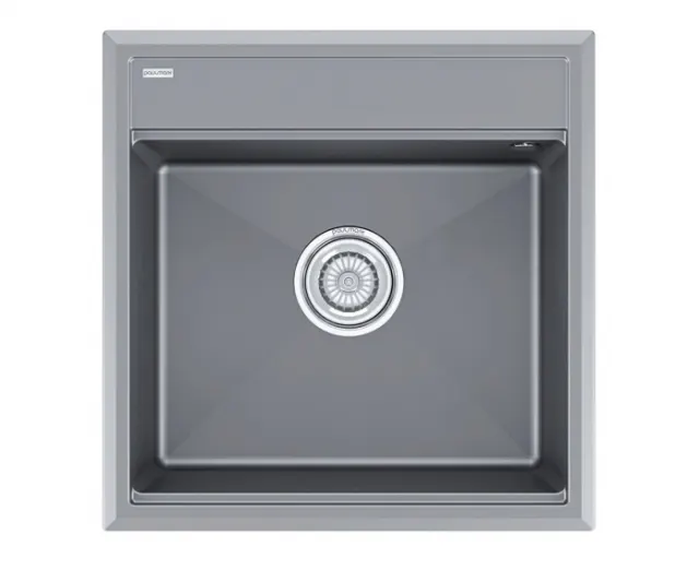 Мойка Paulmark STEPIA 50, IT-GRANIT, PM115051-GRM , серый металлик, 500х510,