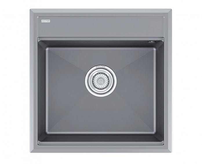 Мойка Paulmark STEPIA 50, IT-GRANIT, PM115051-GRM , серый металлик, 500х510,