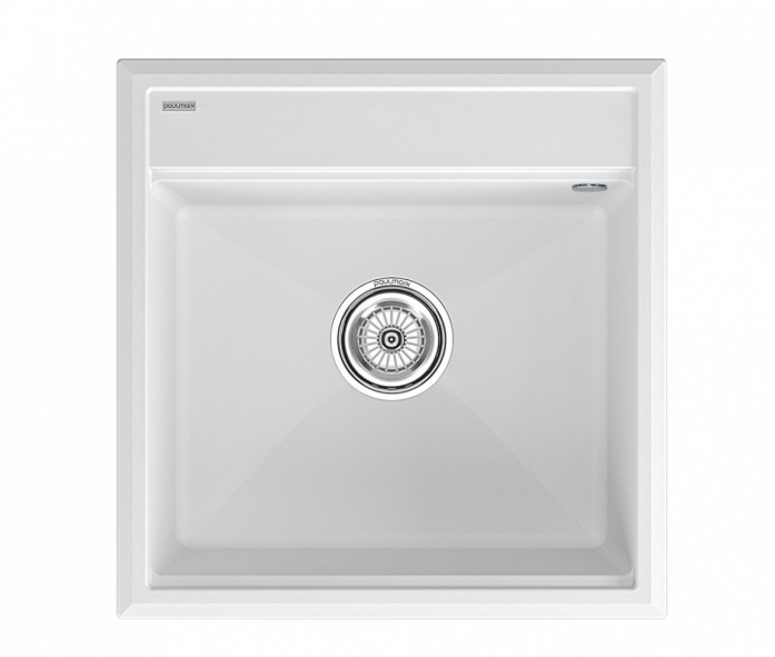 Мойка Paulmark STEPIA 50, IT-GRANIT, PM115051-WH , белый, 500х510,