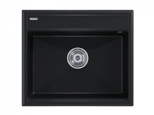 Мойка Paulmark STEPIA 60, IT-GRANIT, PM115951-BLM, черный, 590х510,