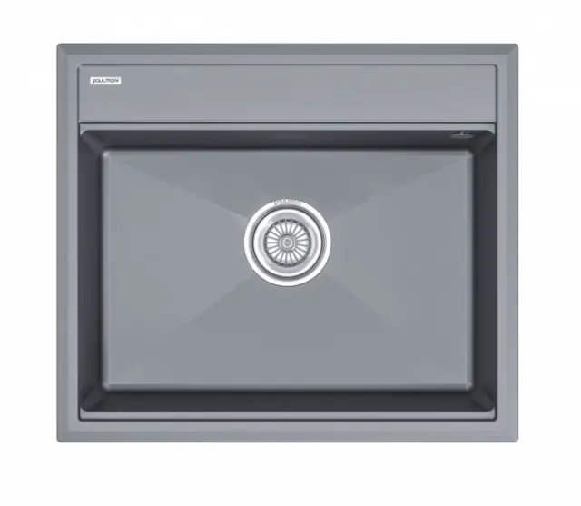 Мойка Paulmark STEPIA 60, IT-GRANIT, PM115951-GRM , серый металлик, 590х510,