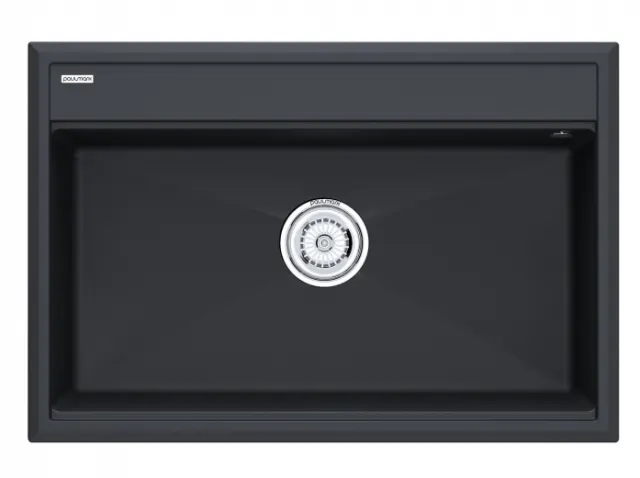 Мойка Paulmark STEPIA 80, IT-GRANIT, PM117551-AN, антрацит, 750х510,