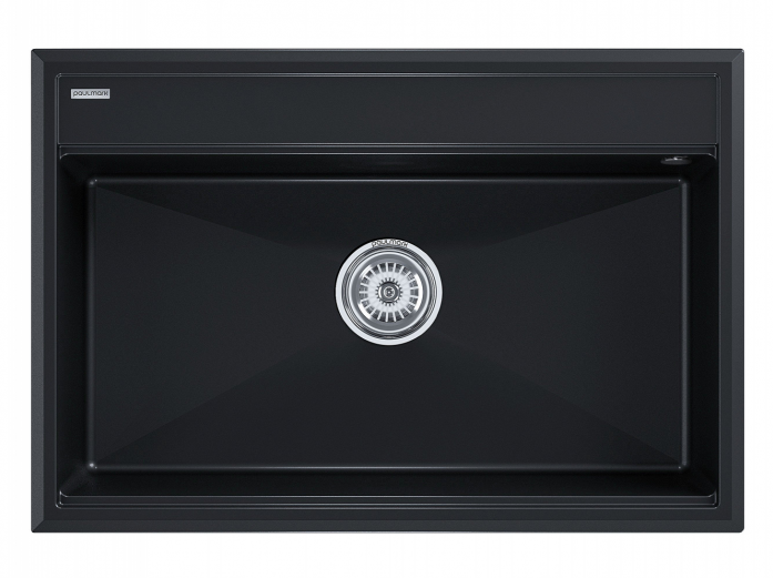 Мойка Paulmark STEPIA 80, IT-GRANIT, PM117551-BLM, черный, 750х510,