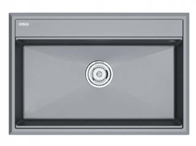Мойка Paulmark STEPIA 80, IT-GRANIT, PM117551-GRM , серый металлик, 750х510,