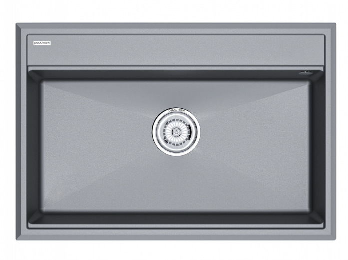 Мойка Paulmark STEPIA 80, IT-GRANIT, PM117551-GRM , серый металлик, 750х510,