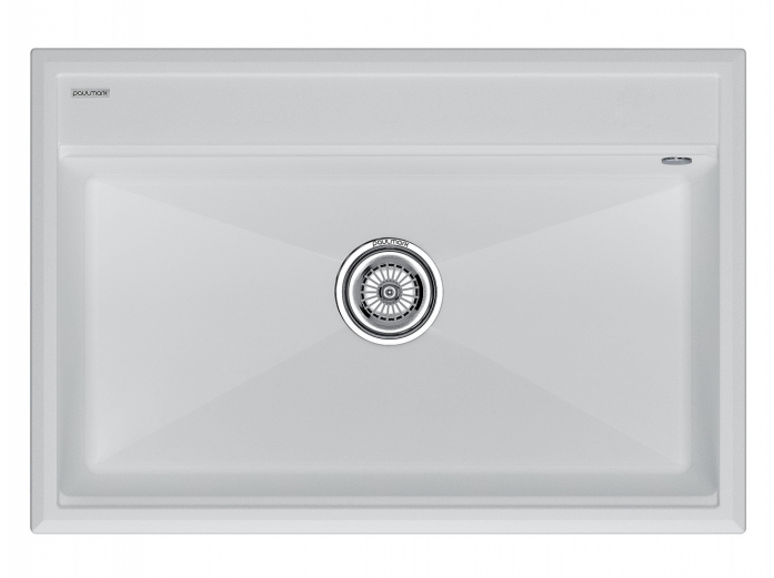 Мойка Paulmark STEPIA 80, IT-GRANIT, PM117551-WH , белый, 750х510,