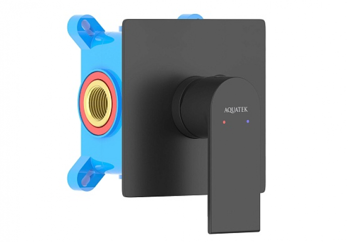 Смеситель для душа AQUATEK ЛИРА AQ1466MB матовый черный