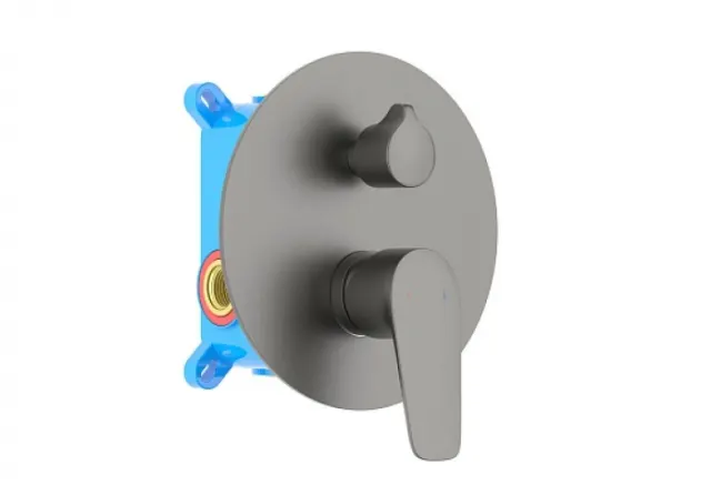 Смеситель для ванны AQUATEK Бетта AQ1146BGM оружейная сталь