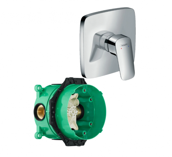 Смеситель для душа Hansgrohe Logis 71605000S (71605000+01800180) хром