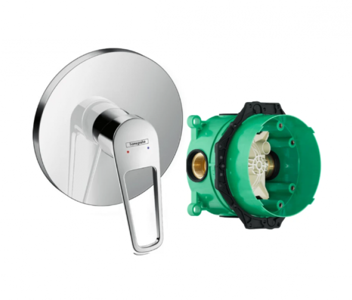 Смеситель для душа Hansgrohe Novus Loop 71365000S (71365000+01800180) хром