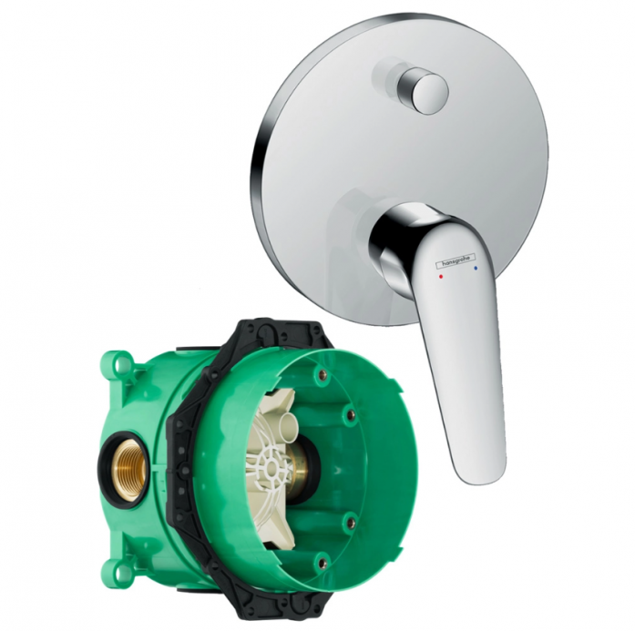 Смеситель для ванны Hansgrohe Novus 71045000S (71045000+01800180) хром