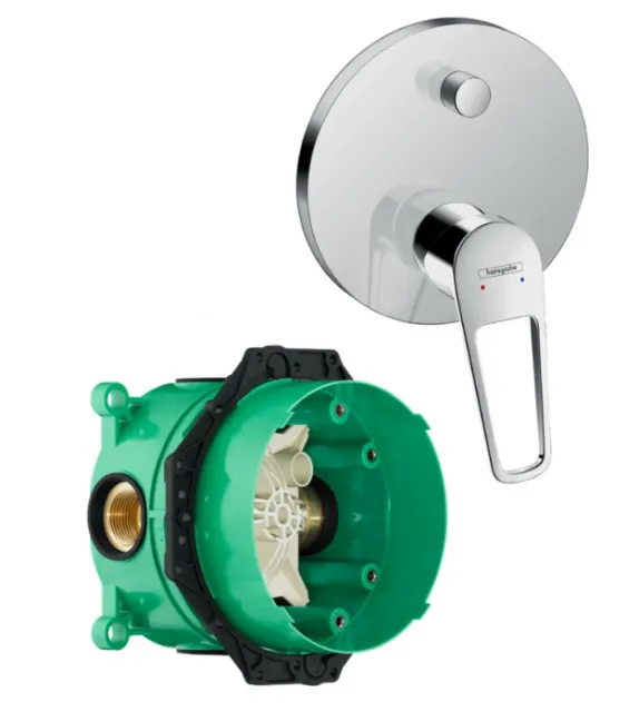 Смеситель для ванны Hansgrohe Novus Loop 71345000S (71345000+01800180) хром