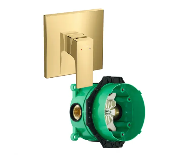 Смеситель для душа Hansgrohe Metropol 32565990S (32565990+01800180) полированное золото
