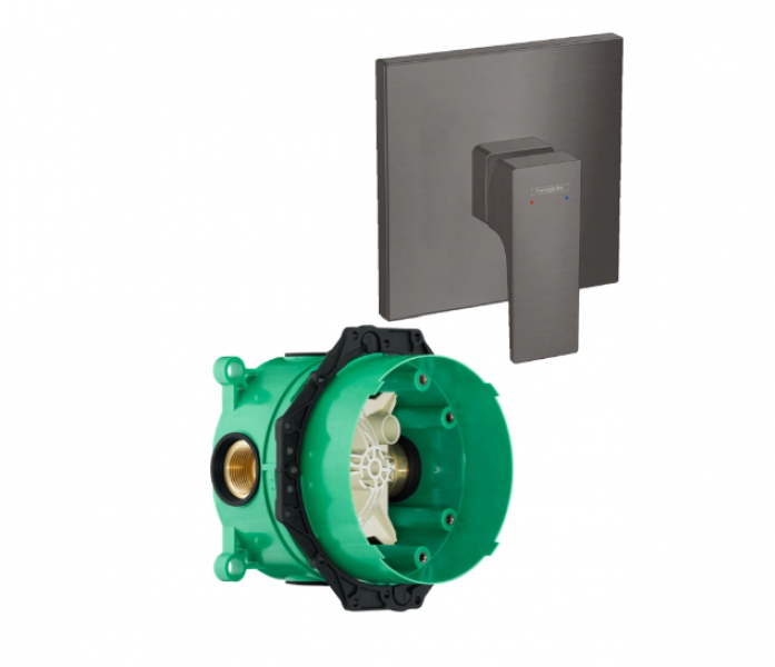 Смеситель для душа Hansgrohe Metropol 32565340S (32565340+01800180) шлифованный черный хром