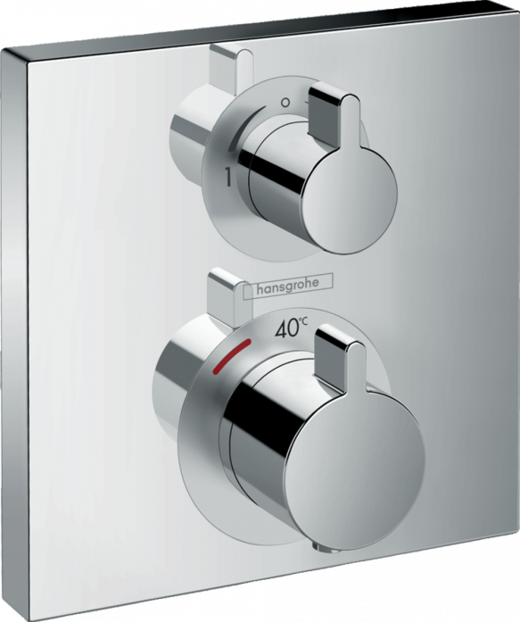 Смеситель для ванны и душа Hansgrohe Ecostat Square 15714000