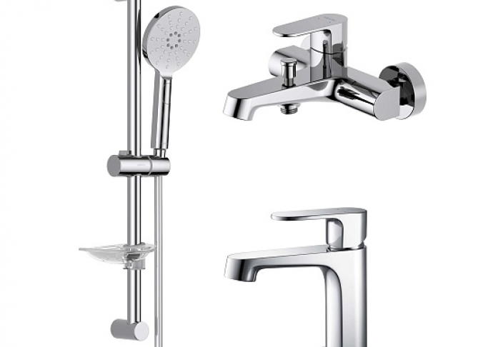 Комплект смесителей AQUATEK Оберон AQ1230CR хром