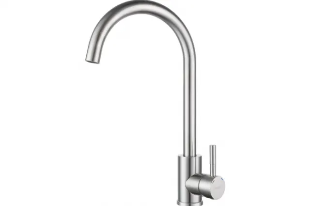 Смеситель для кухни GranFest Quarz GF-Z-5410 нержавеющая сталь