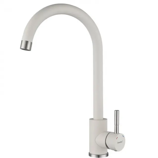 Смеситель для кухни GranFest QUARZ GF-Z-5410(5412) белый