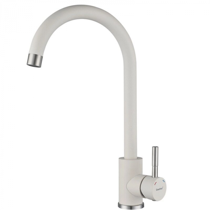 Смеситель для кухни GranFest QUARZ GF-Z-5410(5412) белый