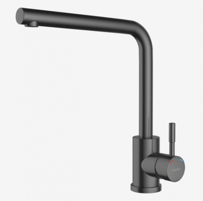 Смеситель для кухни GranFest QUARZ Z-5411 PVD графит
