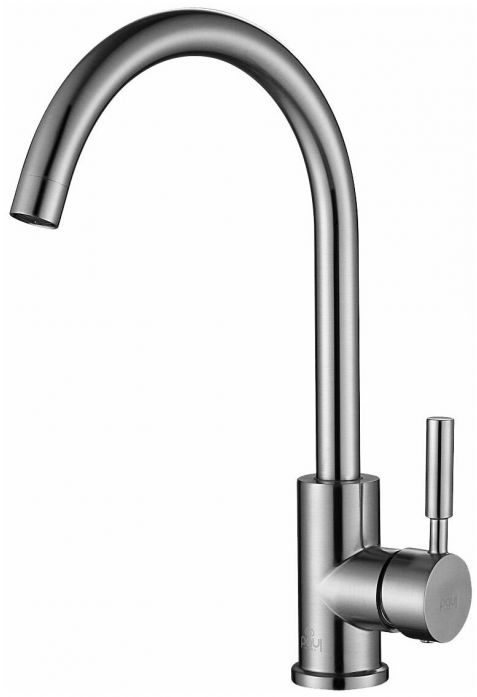 Смеситель для кухни Paulmark HOLSTEIN, брашированная сталь, Ho212063-BS, 