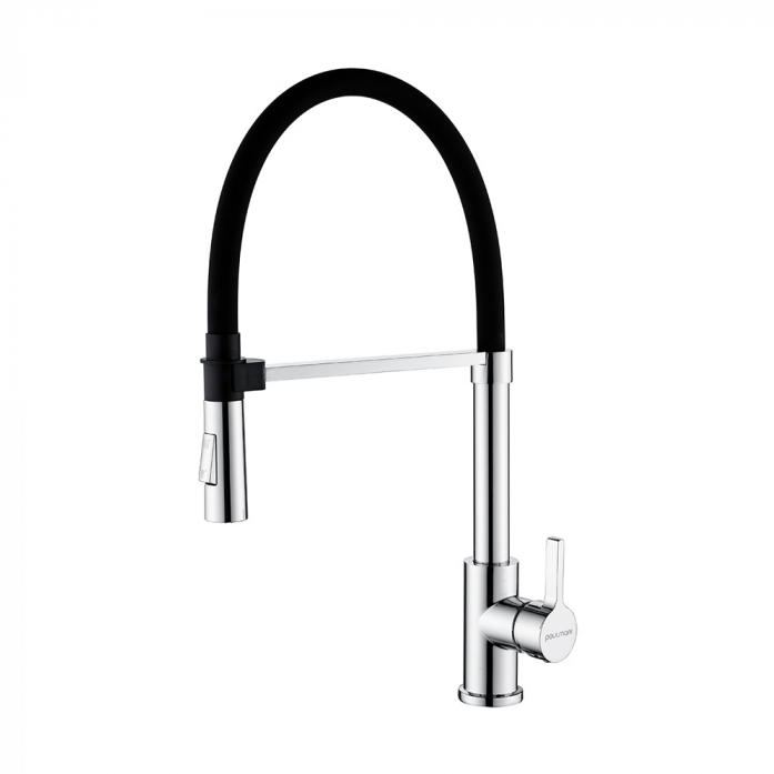 Смеситель для кухни Paulmark HALT, хром, Ha214021-CR,