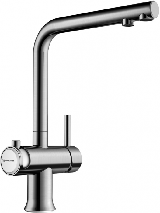 Смеситель для мойки Omoikiri Hotaru-IN-WH нерж.сталь/белый 4994050