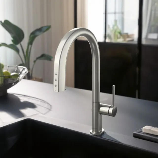 Смеситель для кухни Hansgrohe Aqittura M91 SodaSystem 76806800 нержавеющая сталь