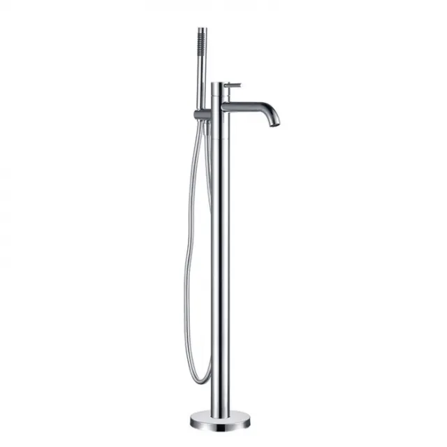 Смеситель для ванны напольный AQUAME Siena AQM6218CR хром