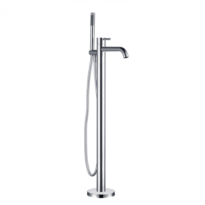 Смеситель для ванны напольный AQUAME Siena AQM6218CR хром