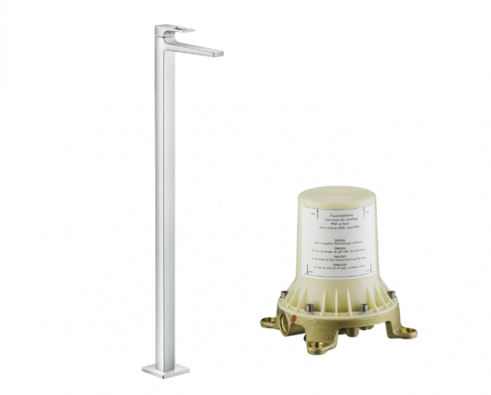 Смеситель напольный для раковины Hansgrohe Metropol 74530000S (74530000+10452180) хром