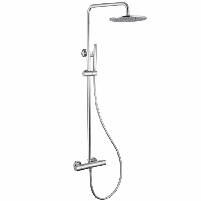 Душевая стойка с термостатом Abber Wasser Kreis AF8160L хром