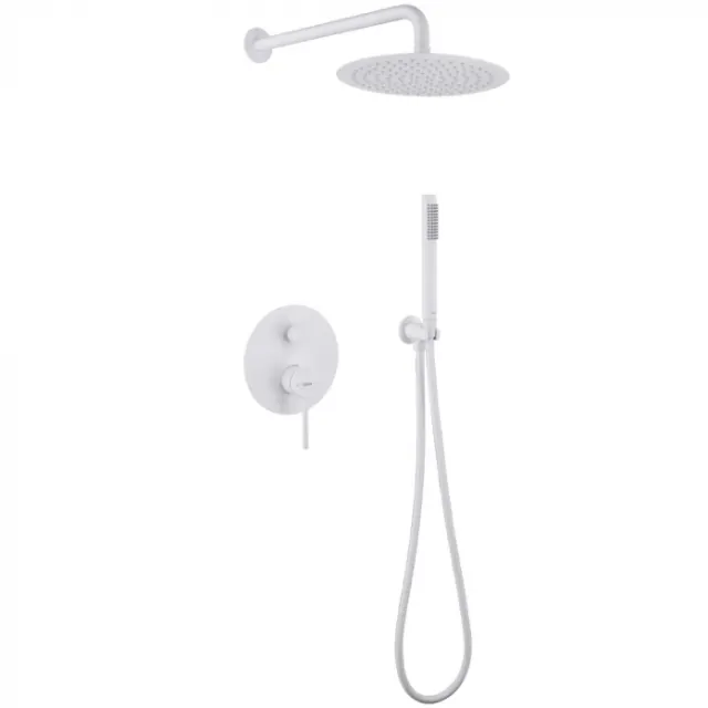 Душевая система Abber Emotion AF8818W белый матовый