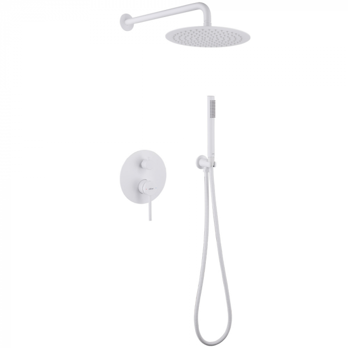 Душевая система Abber Emotion AF8818W белый матовый
