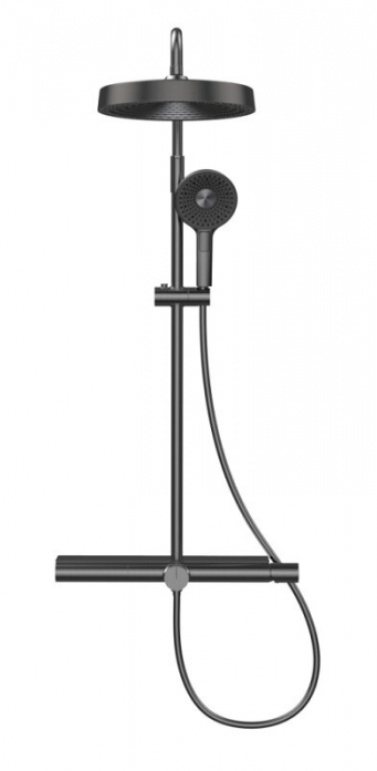 Душевая система AQUAME AQM8010B черный