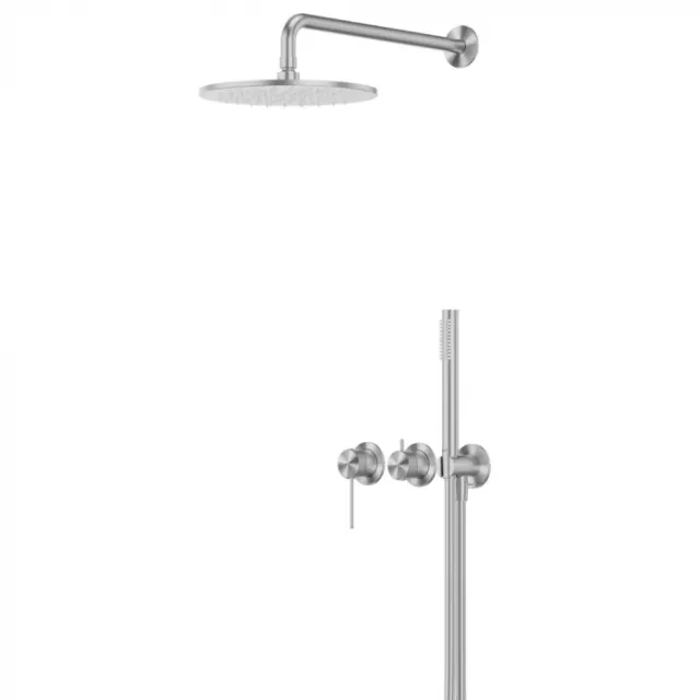 Душевая система Abber Emotion 316 AF8819BST брашированная сталь