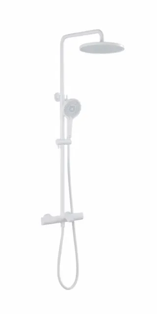 Душевая стойка с термостатом Abber Thermostat AF8516FWL белый матовый