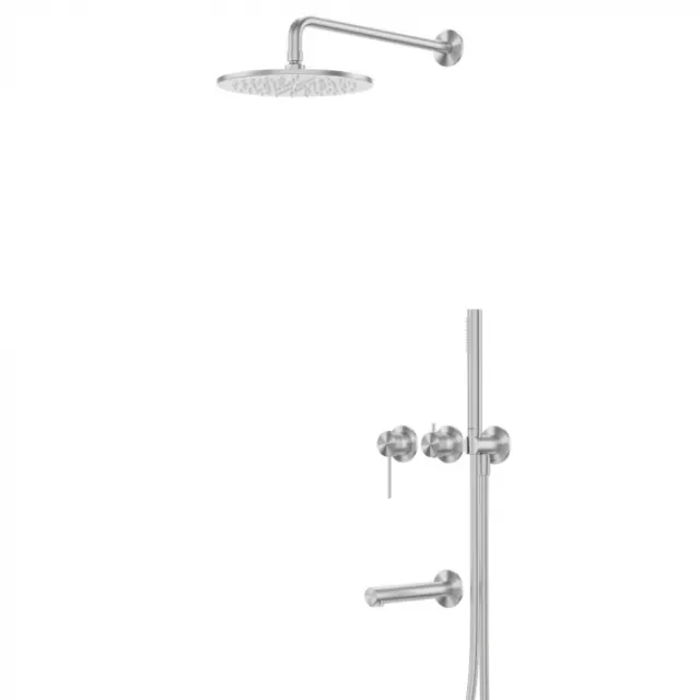 Душевая система Abber Emotion 316 AF8817BST брашированная сталь