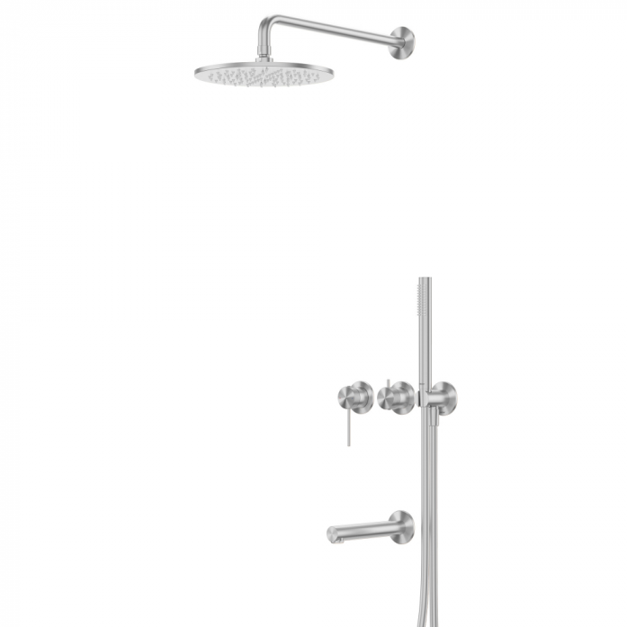 Душевая система Abber Emotion 316 AF8817BST брашированная сталь