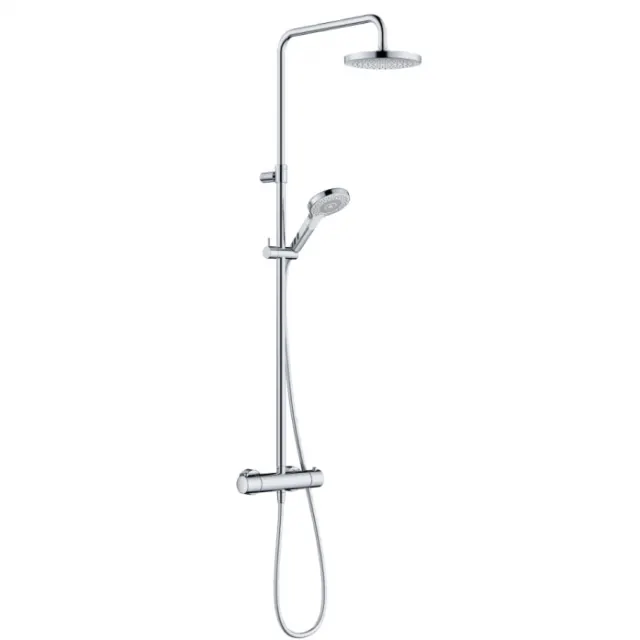 Душевая система с термостатом Kludi DIVE DUAL SHOWER SYSTEM 690790500 хром