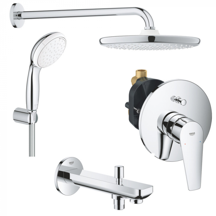 Душевая система GROHE BauEdge 1000190 хром