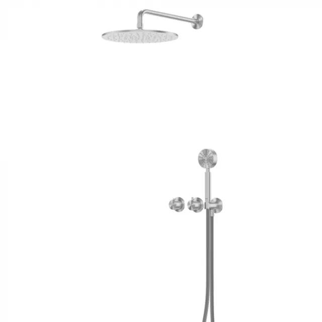 Душевая система Abber Wasser Kreis 316 AF8151BST брашированная сталь