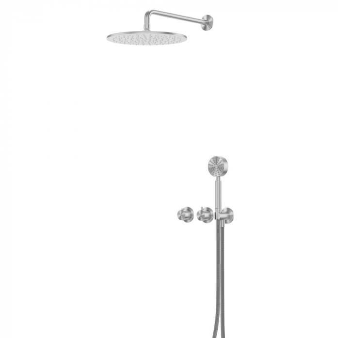 Душевая система Abber Wasser Kreis 316 AF8151BST брашированная сталь