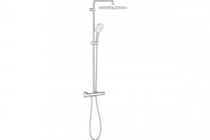 Душевая система с термостатом GROHE Tempesta System 250 Cube 26689001 хром