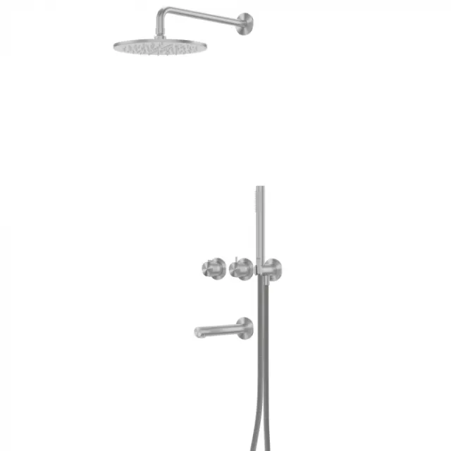 Душевая система Abber Emotion 316 AF8850BST брашированная сталь