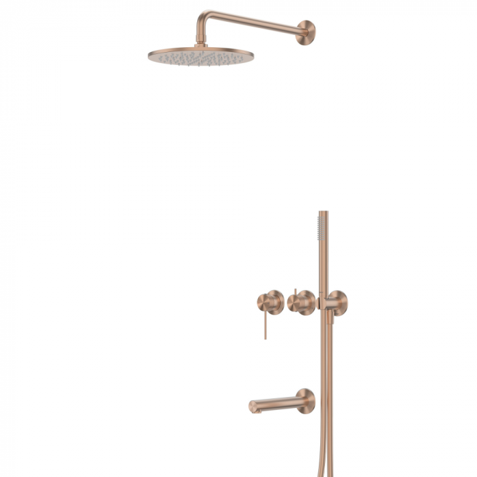 Душевая система Abber Emotion 316 AF8817BRG брашированное розовое золото