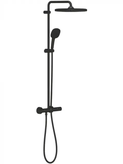 Душевая система с термостатом GROHE Tempesta System 250 Cube 266892431 матовый черный
