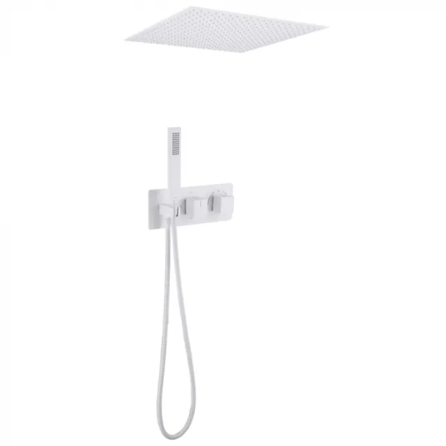 Душевая система Abber Daheim AF8255W белая матовая