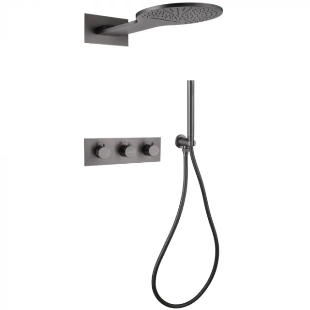 Душевая система Abber Wasser Kreis AF8151NG никель